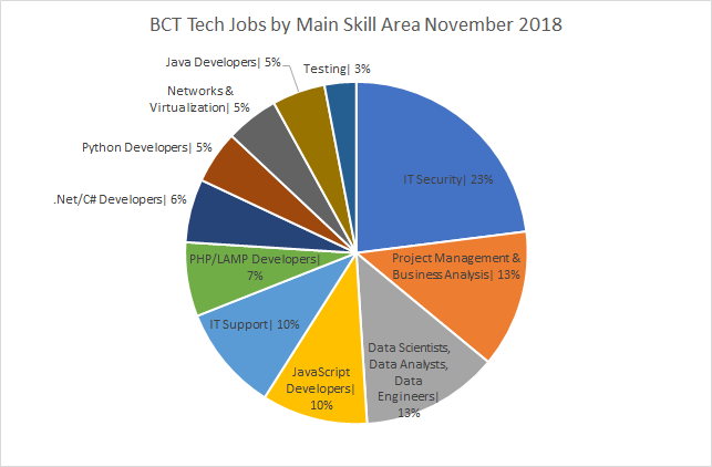 The BCT Resourcing November 2018 Skills Pie